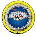 Las Vegas Neon Clock - 14 inch Diameter