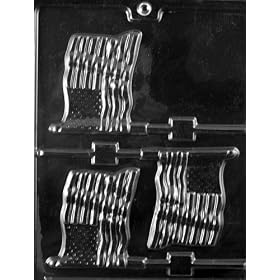 FLAG LOLLY Patriotic Candy Mold Chocolate by CybrTrayd
