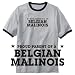 T-Shirt Ringer Heather Gray  Proud Parent Of Belgian Malinois  Dog