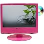 FAVI L1918A-V-P 19-Inch 720p LCD HDTV with Built in DVD Player/Card Reader/USB, Pink
