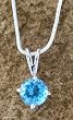 Topaz necklace, 'Blue Lagoon' Topaz necklace, 'Blue Lagoon'