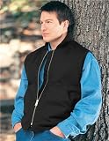 Cotton Canvas Work Vest with Quilted Lining