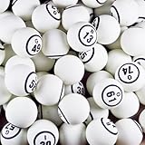 Bingo Balls - White Single Number
