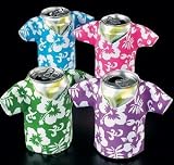 12 Tropical Hawaiian Shirt Can Koozie Insulators