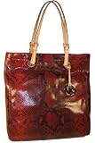 Michael Kors Items Large Red Leather Python Tote