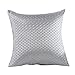 Elegant Hot Grid Throw Pillow Case Home Sofa Decorative Cushion Cover Grey