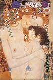 Gustav Klimt Mother And Child Nude Art Poster Print - 24