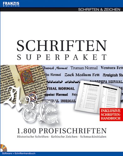 Das Schriften Superpaket - 1.800 Profischriften