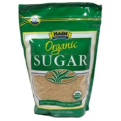 Hain Pure Foods Organic Sugar, 24-Ounce Units (Pack of 6)