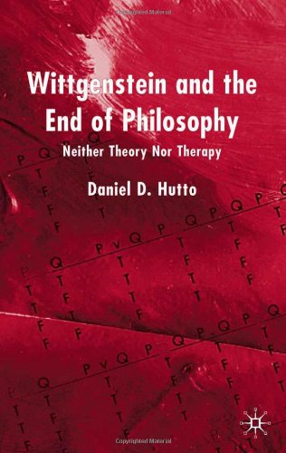 wittgenstein and the end of philosophy neither theory nor therapy