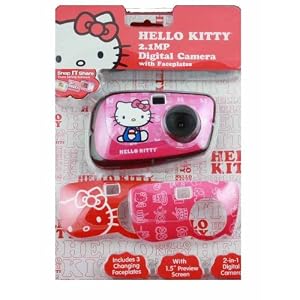 Sakar Hello Kitty 2.1mp Digital Camera with 3 Faceplates