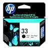 HP 33 Black Ink Cartridge in Retail Packaging