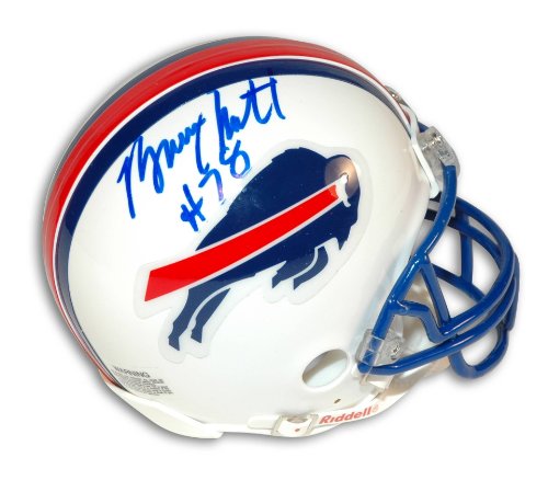 Bruce Smith Autographed Buffalo Bills Throwback White Mini Helmet