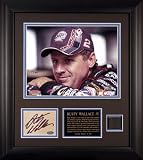 Rusty Wallace Framed 8x10 Photograph with Autographed Plate and Race Used Tire