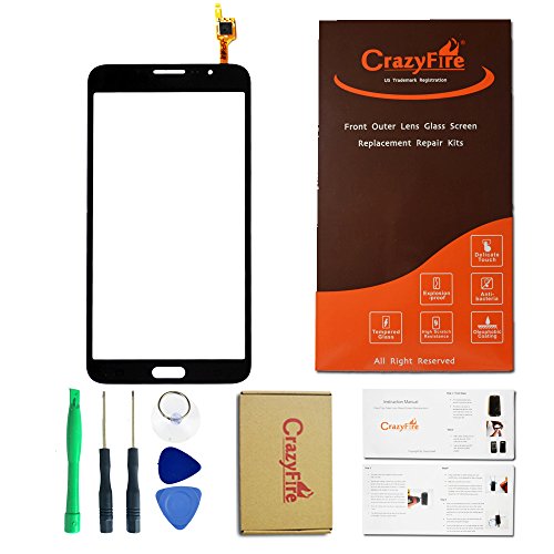 Samsung Galaxy Mega2 SM-G750 Black Front Outer Lens Glass Touch Screen Digitizer Replacement CrazyFire Repair Kit Include Touch Screen Lens Glass Digitizer, Adhesive ,7pcs Tools Kit Compatible With G750F G750A G750H Etc. Samsung Galaxy Mega2 SM-G750 Black Front Outer Lens Glass Touch Screen Digitizer Replacement CrazyFire Repair Kit Include Touch Screen Lens Glass Digitizer, Adhesive ,7pcs Tools Kit Compatible With G750F G750A G750H Etc.