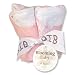 Trend Lab Versailles Pink Set of 4 Bibs