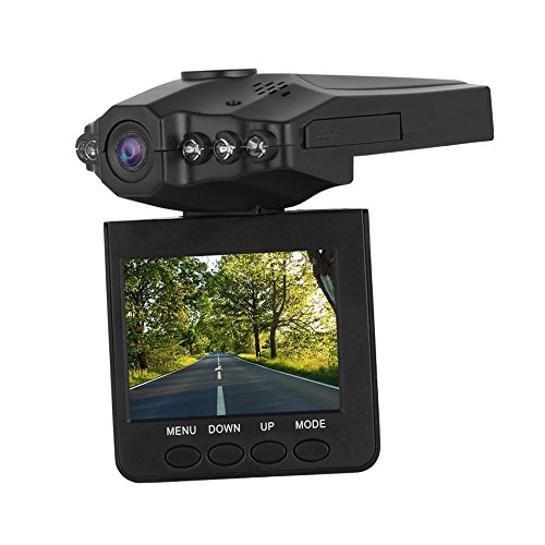 Lecmal 2.5 inches Car Dash Cam DVR / Mini Dash Cams for Vehicles with IR Vehicle DVR / Rotatable Traffic Dashboard Camcorder / Car DVR Camcorder with 270 degrees whirl / HD Camera Recorder