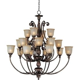 Maxim Lighting 16007MCHA La Salle 20 Light Large Foyer Chandelier in Honey Aubur by Maxim Mfg.