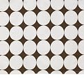 Bacati Reverse Dots Printed Crib Skirt - White/Chocolate