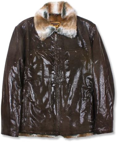REED Men's Sheep Skin Leather Jacket Shearling Style