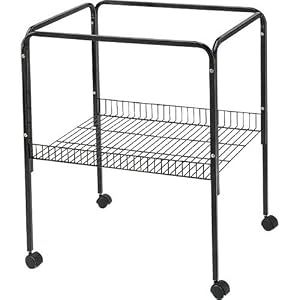 Black Bird Cage Stand Color – Black