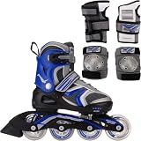 Bladerunner Octane Adjustable In-Line Skate & Protective Pad Combo Kids