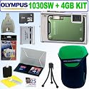Olympus Stylus 1030SW 10.1MP Digital Camera (Green) and 4GB Deluxe Accessory Outfit