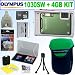 Olympus Stylus 1030SW 10.1MP Digital Camera (Green) + 4GB Deluxe Accessory Kit