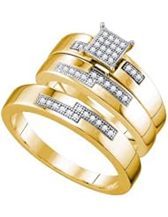 0.15CTW DIAMOND MICRO PAVE TRIO SET
