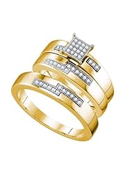 0.15CTW DIAMOND MICRO PAVE TRIO SET