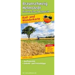 Rad- und Wanderkarte Braunschweig - Helmstedt mit Asse, Elm und Lappwald: Mt Ausflugszielen, Einkehr- & Freizeittipps, wetterfest, reissfest, abwischbar, GPS-genau. 1:50000