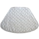 Silver Pintucked Wedge-Shaped Placemat for Round Tables