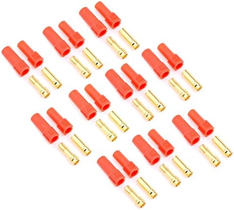 Readytofly® 10 Pairs XT150 6mm Bullet Connector Adapter Plug Set Male Female 150 High Rated Amps For RC LiPo Battery(red)