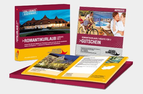 Produkt-Bild: Erlebnis-Geschenkbox 'Romantikurlaub f&uuml;r 2'