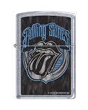 Zippo Rolling Stones Logo Brushed Chrome Lighter, 3652