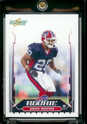 2006 Score Factory Set Single Card # 433 Donte Whitner (RC) Rookie Card - Buffalo Bills - NFL Football Cards