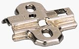 Mounting Plate, 0 mm, Euro Concealed, Nickel