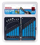 Bosch BL10 1/16-Inch to 1/4-Inch Black Oxide 10 Piece Twist Drill Bit Assortment