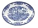 Churchill China Brook Blue 12-Inch Oval Platter