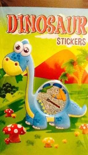 Dinosaur Stickers ~ Sticker Book ~ 200 Count Assortment ~ Raised Pop Out Cover
