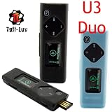 i-nique Tuff-Luv 2 x Silicone skin cover case Duo Pack for Samsung YEPP YP-U3 (BLACK&BLUE)