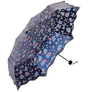 Um11 Women Umbrella Fold Umbrella Uv Sunshade (Blue)
