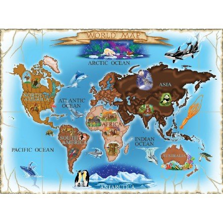Buy 500 Pc Map of the World Globe Jigsaw Puzzle by Melissa and Doug by Melissa and Doug now!