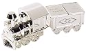 Elegant Baby Silver Plated Train Bank With Tooth & Curl Car