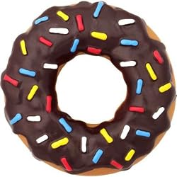 Vinyl Squeaky Doughnut 6 in Assorted Styles Dog Toy