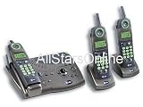 AT&T 5.8GHz Cordless Expandable Phone/Answering System with 3 Handsets # 3358 speakerphone