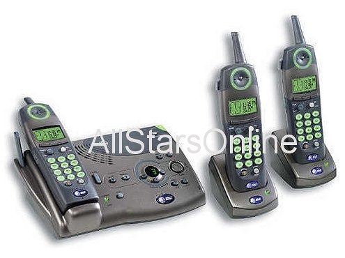 Electronics: AT&T 5.8GHz Cordless Expandable Phone/Answering System with 3 Handsets # 3358 speakerphone