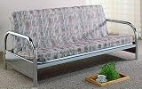 BEAUTIFUL CHROME PLATED ROUND TUBING FUTON FRAME