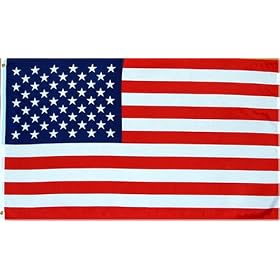 America National Country Flag - 3 foot by 5 foot Polyester (New)