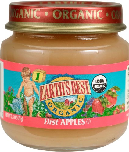 Earth's Best 1st Apples, 2..5 Ounce Jars (Pack of 24) by Earth's Best